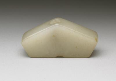 图片[2]-Jade pei ornament in the shape of a qing musical instrument, Qing dynasty (1644-1911)-China Archive